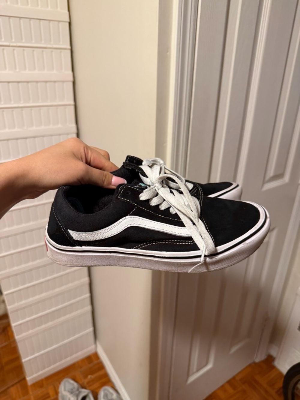 Vans Black with White Stripe Low-Top Sneakers